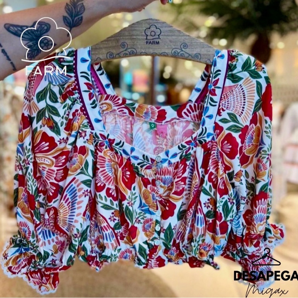 Vibrant Floral Women's Blouse